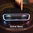 thumbnail image 2 of DOSS Touch Wireless Bluetooth Pairing Speaker with 24W HD Stereo Sound, Punchy Bass, IPX7 Waterproof, 24H Playtime, Multi-Colors Lights, Speaker for Home,Outdoor-Green, 2 of 8
