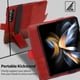 thumbnail image 3 of Funda tipo cartera KeziHome de piel auténtica para Samsung Galaxy Z Fold 4, 3 of 7