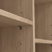 Tvilum Hyper Rectangle 6 Cubby Storage Entryway Bench, Jackson Hickory