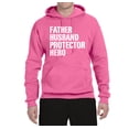 thumbnail image 2 of Wild Bobby,Father Husband Protector Hero Best Dad Husband Gift, Father's Day, Unisex Graphic Hoodie Sweatshirt, Neon Pink, X-Large, 2 of 3