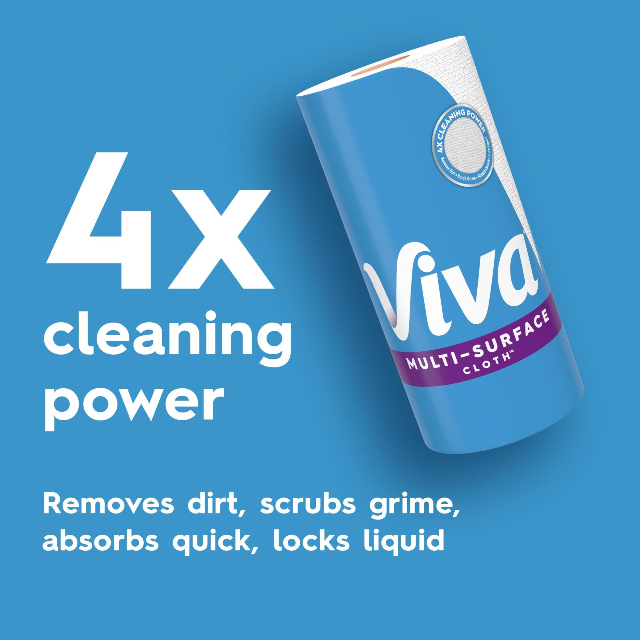 Viva Multi-Surface Cloth Paper Towels, 6 Triple Rolls, 990 Sheets photo 2