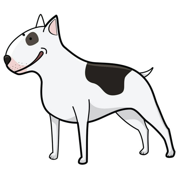 Bull Terrier Decal | Indoor/Outdoor | Dog Lover Super Cute Sticker for SUV Windows, Dorm Rooms, Bedroom, Offices | SignMission personalized gift | 12"