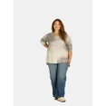 thumbnail image 2 of Terra & Sky Women's Plus Size Sweatshirt with Long Sleeves, Sizes 0X-4X, 2 of 5