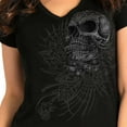 thumbnail image 2 of Hot Leathers GLC1565 Ladies Black Sweet Demise V-Neck Shirt X-Large, 2 of 2