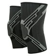 thumbnail image 4 of Un par de rodilleras deportivas de silicona antideslizante soporte de resorte tejido negro rodillera soporte para correr baloncesto XL YUNYI BRAND  Deportes, 4 of 8
