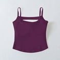 thumbnail image 3 of Hvot&aat Women's Sleeveless Spaghetti Strap Cutout Camisole Tank Tops Summer Solid Color T Shirts, 3 of 4