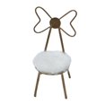 thumbnail image 1 of Silla de metal para casa de muñecas en miniatura a escala 1/12 con cojín de peluche, accesorio de regalo Dorado, 1 of 7
