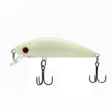 Minnow Night Fishing Lure Bass Crank Baits Hooks Fish Crankbaits Tackle Pla NYWA