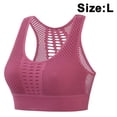 thumbnail image 1 of Sujetador deportivo para mujer, sin costuras, a prueba de golpes, sujetadores de Yoga de malla, sujetador de entrenamiento acolchado extraíble, camisetas sin mangas cortas atléticas de moda, 1 of 8
