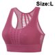 thumbnail image 1 of Sujetador deportivo para mujer, sin costuras, a prueba de golpes, sujetadores de Yoga de malla, sujetador de entrenamiento acolchado extraíble, camisetas sin mangas cortas atléticas de moda, 1 of 8