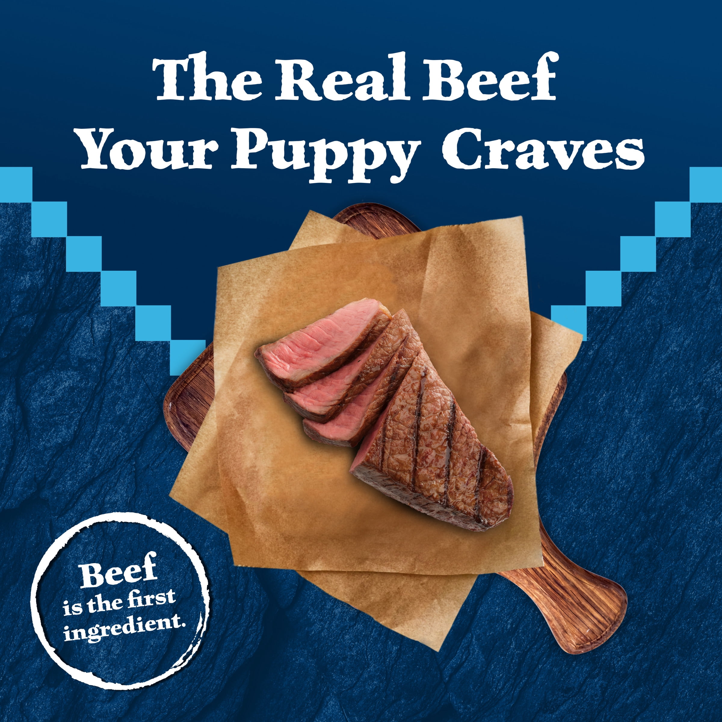 Blue Buffalo Wilderness Rocky Mountain Recipe Dry Puppy Food, Red Meat & Grains, 28-lb