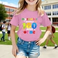 thumbnail image 2 of oqasdz Back To School Graphic Print Short Sleeve T Shirt Crewneck 100 Days of School Shirt for Boys and Girls Breathable Cozy Performance Summer Dailywear, 2 of 4