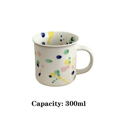 

Livesture Color Contrast Color Splatter Tableware Mug Coffee Cup Mug tall
