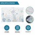 thumbnail image 6 of Coastal Placemats Set of 4, Turquoise Blue Turtle Starfish Coral Jellyfish Placemats for Dining Table, Place Mats for Kitchen Tabletop, Waterproof Wipeable Dining Table Mats Set, 6 of 9