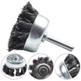 thumbnail image 4 of 2'' Metal Wire Wheel Cup Brush Crimped with 1/4" Shank for Die Grinder Drill, 4 of 8