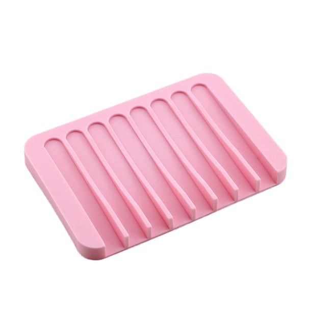 Jaboneras para el baño: jabonera con barra para la ducha y bandeja autodrenante, jabonera flexible de silicona para el baño con drenaje natural, bandeja para jabones.