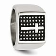 thumbnail image 5 of Stainless Steel Antiqued Cross Polished Ring Size: 8; for Adults and Teens; for Women and Men, 5 of 7