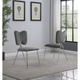 thumbnail image 3 of Round 45" x 45" 5pc Clear Glass Dinette Set with Dark Gray Chairs, 3 of 5