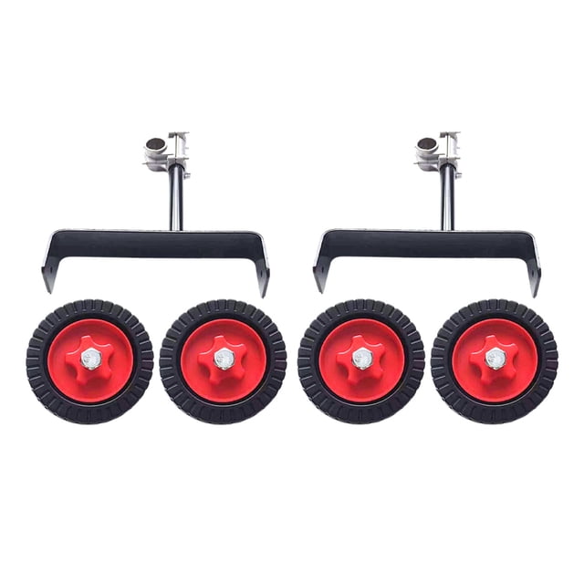 OULII 2Pcs String Mower Auxiliary Wheels Iron For Portability And Compatibility With Lawn Mower