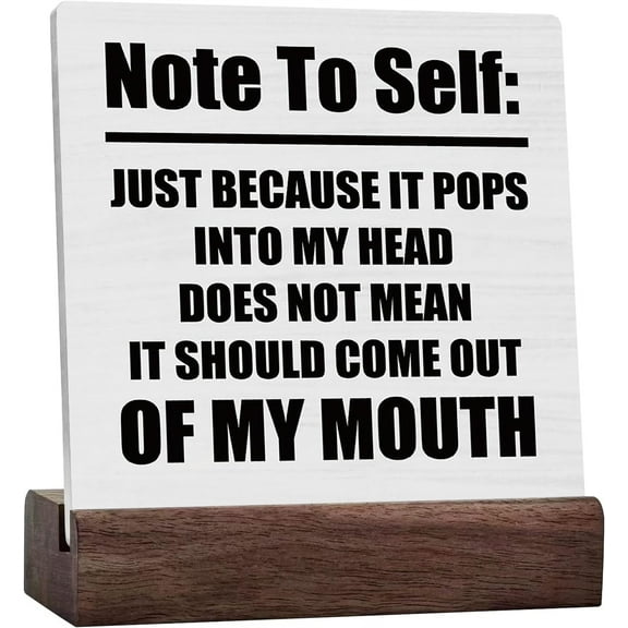 Ceramic Sign 4x4 Inch Funny Sarcastic Ceramic Plaque Table Desk Decor Farmhouse Humorous Office Decor Cubicle Accessories Home Decoration For Shelf Deak Dresser Bookcase Countertop Coworker Gift