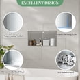 thumbnail image 3 of ‌12x24 Inch Stainless Steel Shower Niche, 2 Tier Waterproof & Rustproof Recessed Bathroom Shelves, No Tile Needed, Space Saving Wall Mount Organizer for Small Spaces Apartments, Silver, 3 of 8