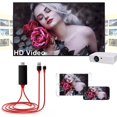 thumbnail image 4 of HDMI Cable Compatible with iPhone to tv, iPhone to Projector, iPad to HDMI,1080P Digital Av Adapter, HD TV Video & Audio Sync Screen Connector. Suitable for Family Games, Entertainment, Conferences, 4 of 5