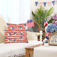thumbnail image 4 of 4th of July Gnome Pillow Covers 12x20 Inch Blue Red Stars and Stripes American Flag Decorative Pillows Cushion Case Patriotic Home Independence Day Memorial Pillowcases for Sofa Couch, 4 of 6