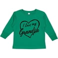 thumbnail image 3 of Inktastic I Love My Grandpa in Black Chalk Heart Boys or Girls Long Sleeve Toddler T-Shirt, 3 of 5