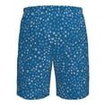 thumbnail image 6 of Kdxio Blue Star Print Pattern Mens Casual Shorts - Drawstring Summer Beach Sports Shorts for Men, 6 of 9