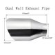 thumbnail image 1 of Universal 2" 2.25" 2.5" 3" Exhaust Muffler Stainless Steel Muffler Car-styling Turbine Exhaust Resonator~13011, 1 of 1