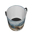 thumbnail image 3 of PHELIKA Elk In Snow 02 Laundry Basket 65L Large Foldable Round For Dirty Clothes Toy Storage, 3 of 6
