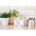 thumbnail image 4 of Home Blend Love Chaos Almond Floral 5 x 5 Wood Tabletop Sign Plaque, 4 of 4