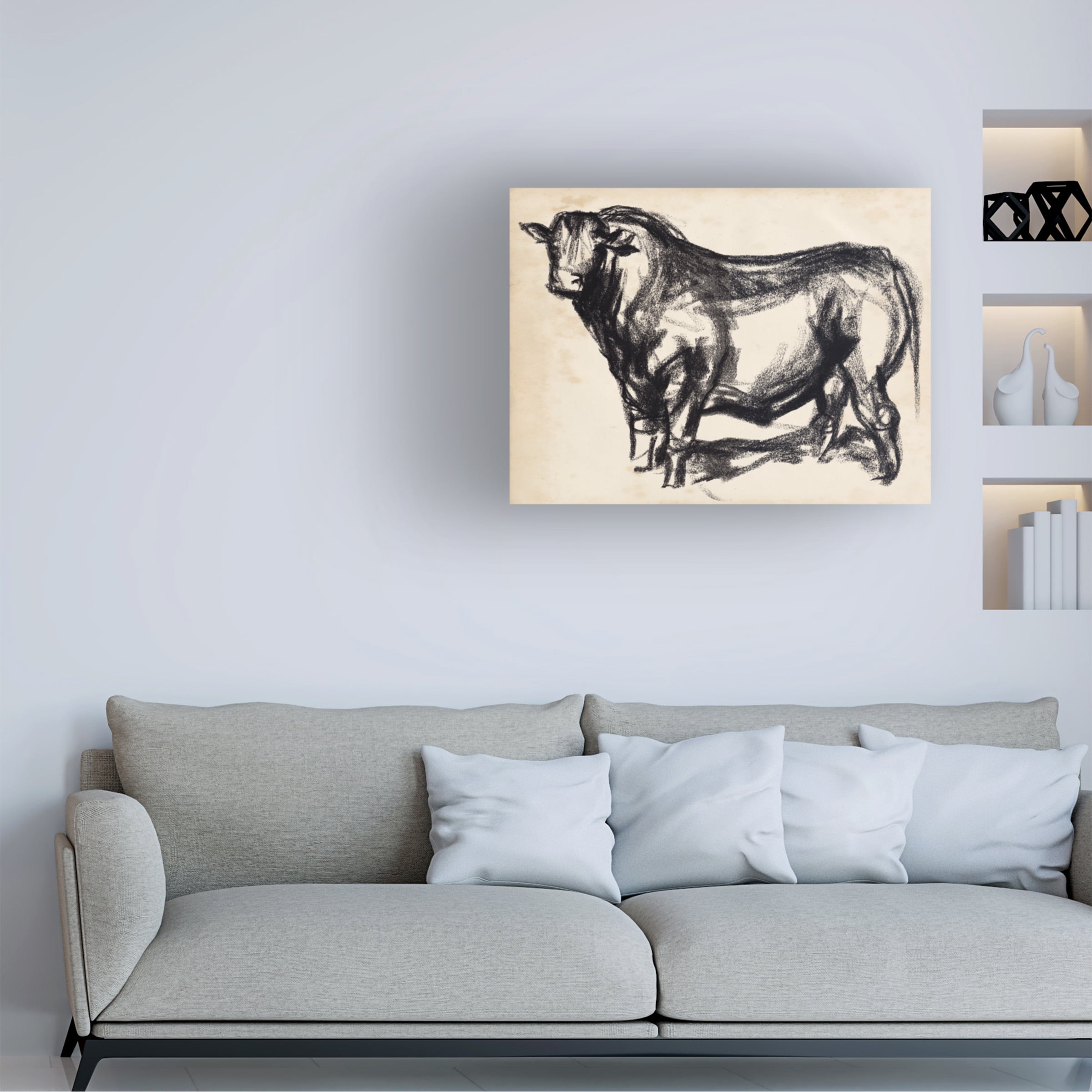 Jennifer Paxton Parker 'Black Angus II' Canvas Art
