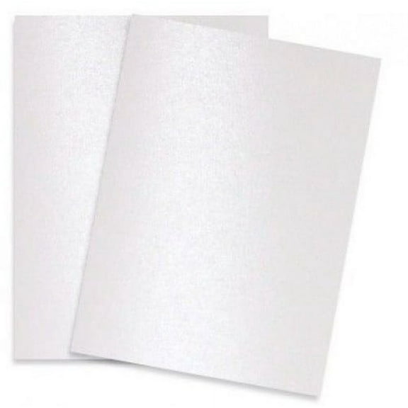 Shimmer Pure White [PaperPapers] 8.5X11 Multipurpose Metallic Paper - 200 sheets per pack