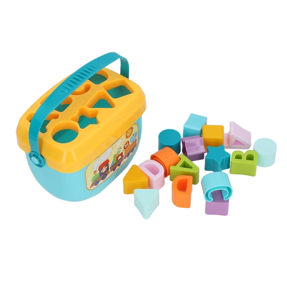 Clasificador de Bloques Geométricos, Bordes Redonteadas de Uso versátil de Forma de Uso de Forma A Juego de Colores Vibrantes para Entretenimiento Diario para Niños Pequeños