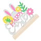 thumbnail image 2 of Wood Craft Decoration, Perfect with Bunny Motif, 2 of 3