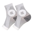thumbnail image 3 of 3 Pairs Open Toe Compression Socks Breathable and Comfortable Ankle Socks Sports Socks/White/L, 3 of 6