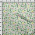 thumbnail image 4 of oneOone Cotton Cambric Green Fabric Cactus Craft Projects Decor Fabric Printed By The Yard 56 Inch Wide, 4 of 5