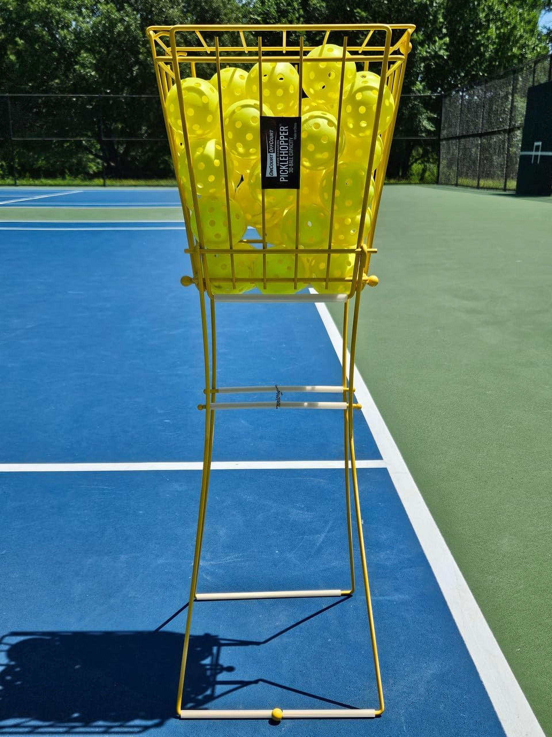 PickleHopper - Holds 30 Pickleballs - Small Portable Pickleball Collector for Easy Pickup and Storage