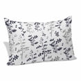 thumbnail image 2 of Grey Black Botanical Pillow Covers King, Watercolor Spring Floral Summer Leaf Soft Brushed Microfiber Breathable Throw Pillow Covers, Pillowcase with Zipper for Couch Sofa Bedroom Living Room 20"x36", 2 of 9