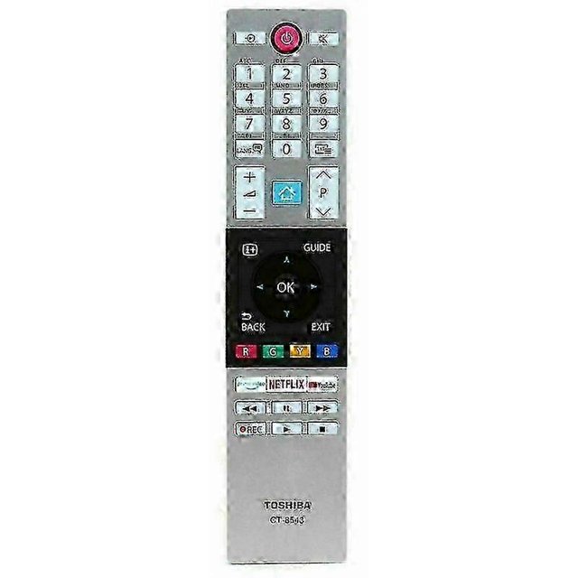 Toshiba CT-8543 Remote Control for Netflix TV Models 40L2863DG 32W2863DG 43V5863DG