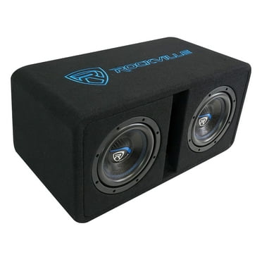 Rockville DV8K52 Dual 8" K5 1600w Car Subwoofers Vented Sub Enclosure Box/2 Ohm