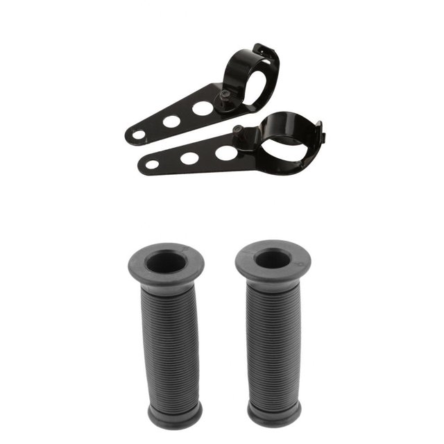 Agarraderas de manillar de la motocicleta Baoblaze de 7/8 22 Mm Empuñaduras y Soporte de montaje