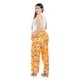 thumbnail image 4 of Pantalon estampado de flores Roman Fashion /Tallas Extras, 11350 (Mostaza) amarillo 40, 4 of 5