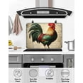 thumbnail image 5 of nqOlkjepod Large Induction Cooktop Protector Mat 28.5"x20.5", Farmhouse Rooster Stove Top Covers for Electric Stove, Vintage Watercolor Country Animals Stove Burner Cover Mats, Glass Top Stove Cover, 5 of 8