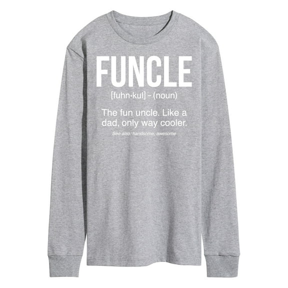 Instant Message - Funcle Defintion - Men's Long Sleeve T-Shirt