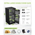 thumbnail image 4 of Omethey 6.0 Cub Heavy Duty Safe Box with Dual Alarm System, Digital Safe with Deposit Slot and Backlit Keyboard, Ideal for Home, Office, Hotel, 4 of 11