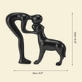 thumbnail image 5 of Unique Bargains Dog Statue Decorations Cute Dog Decor for Office Living Room Bedroom Home Black, 5 of 7
