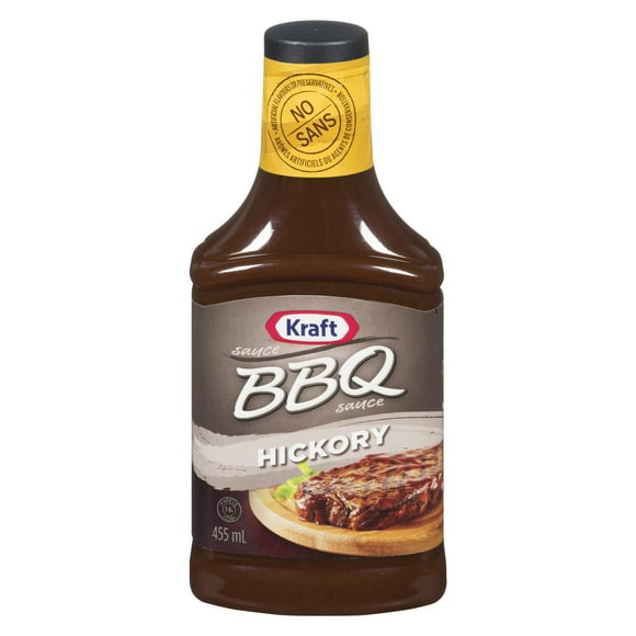 Kraft BBQ Sauce, Hickory, 455mL