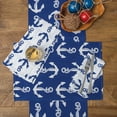 thumbnail image 3 of Beachy Anchor Cotton Placemats Set of 6, 13" x 19", 3 of 4